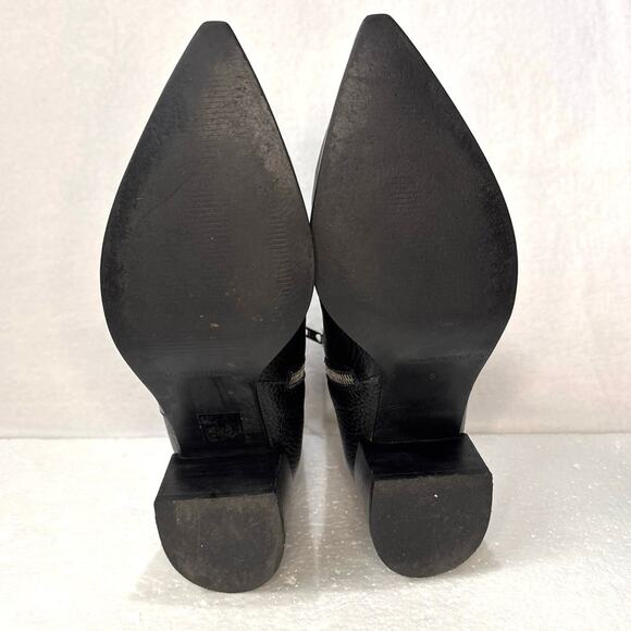 Everlane The Boss Boot in Black  Pebbled Leather Size 6 - Picture 9 of 10